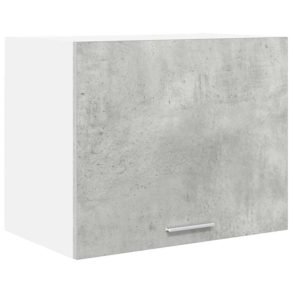 vidaXL Hängeschrank mit Tür 2 pcs Betongrau und Weiß 50 x 31 x 40 cm