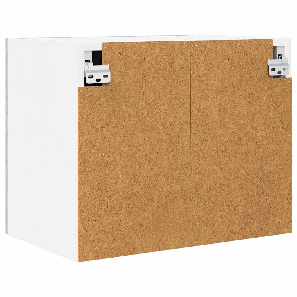 vidaXL Hängeschrank mit Tür 2 pcs Betongrau und Weiß 50 x 31 x 40 cm