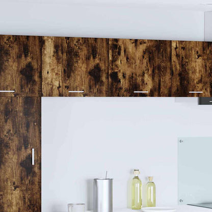 Hängeschrank 2 pcs Geräucherte Eiche und Weiß 50 x 31 x 40 cm