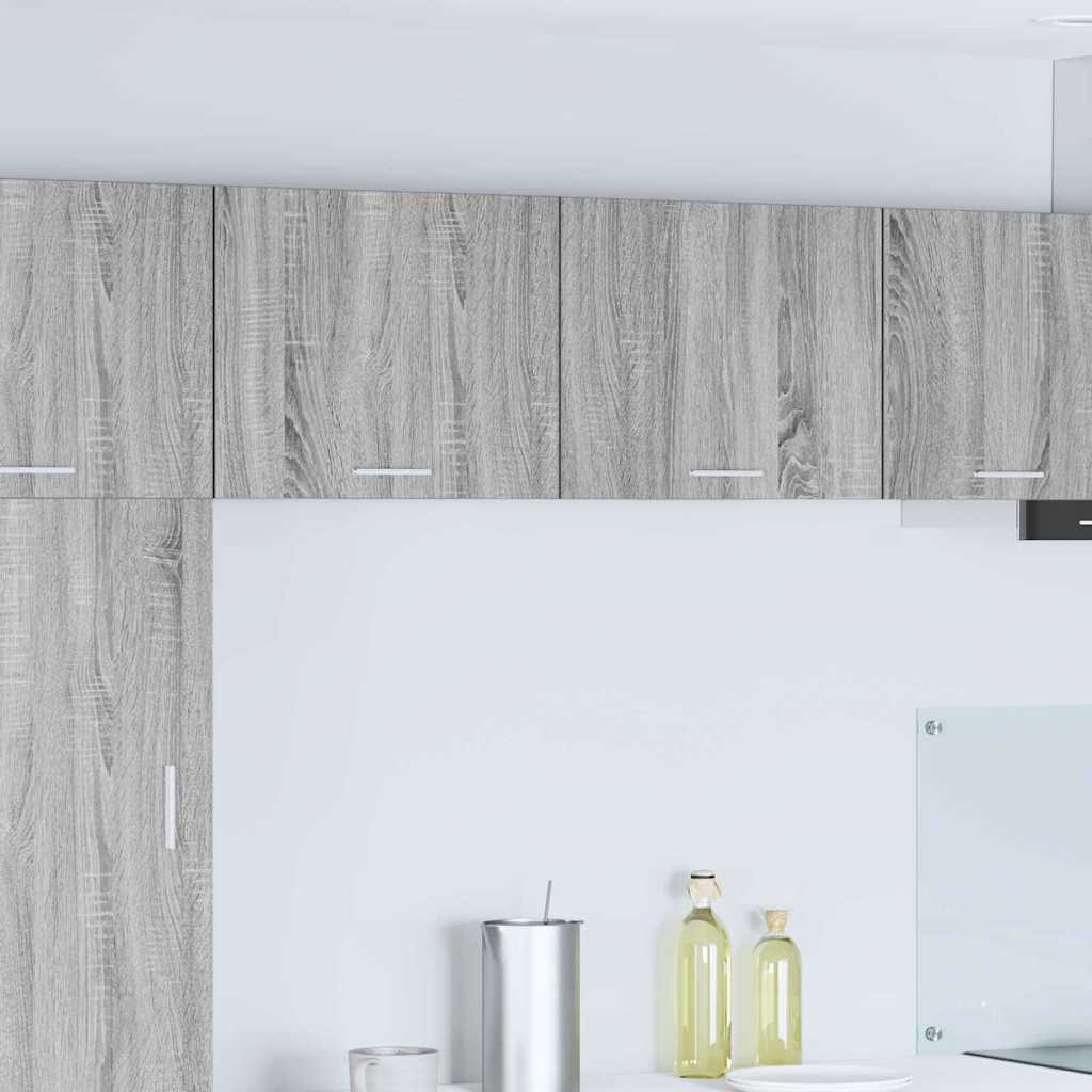 vidaXL Hängeschrank Grau Sonoma und Weiß 50 x 31 x 40 cm Holzwerkstoff