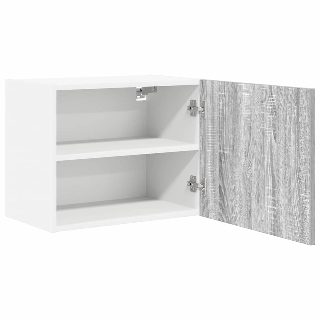 vidaXL Hängeschrank Grau Sonoma und Weiß 50 x 31 x 40 cm Holzwerkstoff