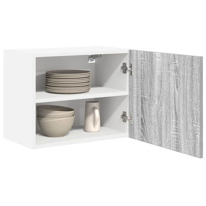 vidaXL Hängeschrank Grau Sonoma und Weiß 50 x 31 x 40 cm Holzwerkstoff