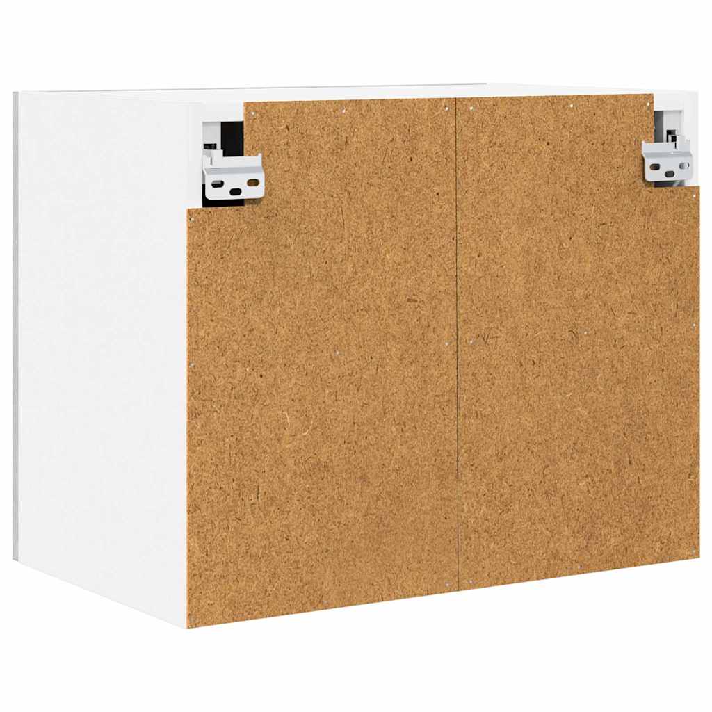vidaXL Hängeschrank mit Tür 2 pcs Grau Sonoma und Weiß 50 x 31 x 40 cm