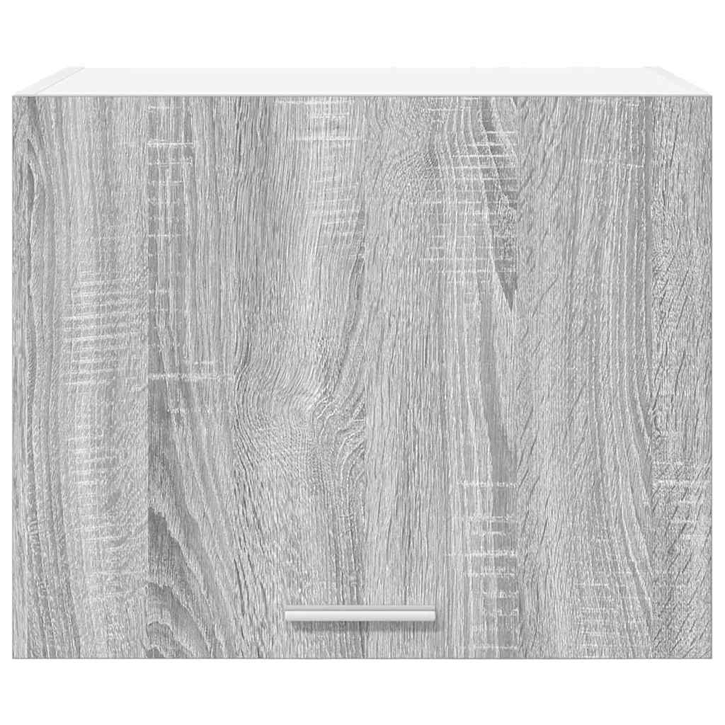 vidaXL Hängeschrank mit Tür 2 pcs Grau Sonoma und Weiß 50 x 31 x 40 cm