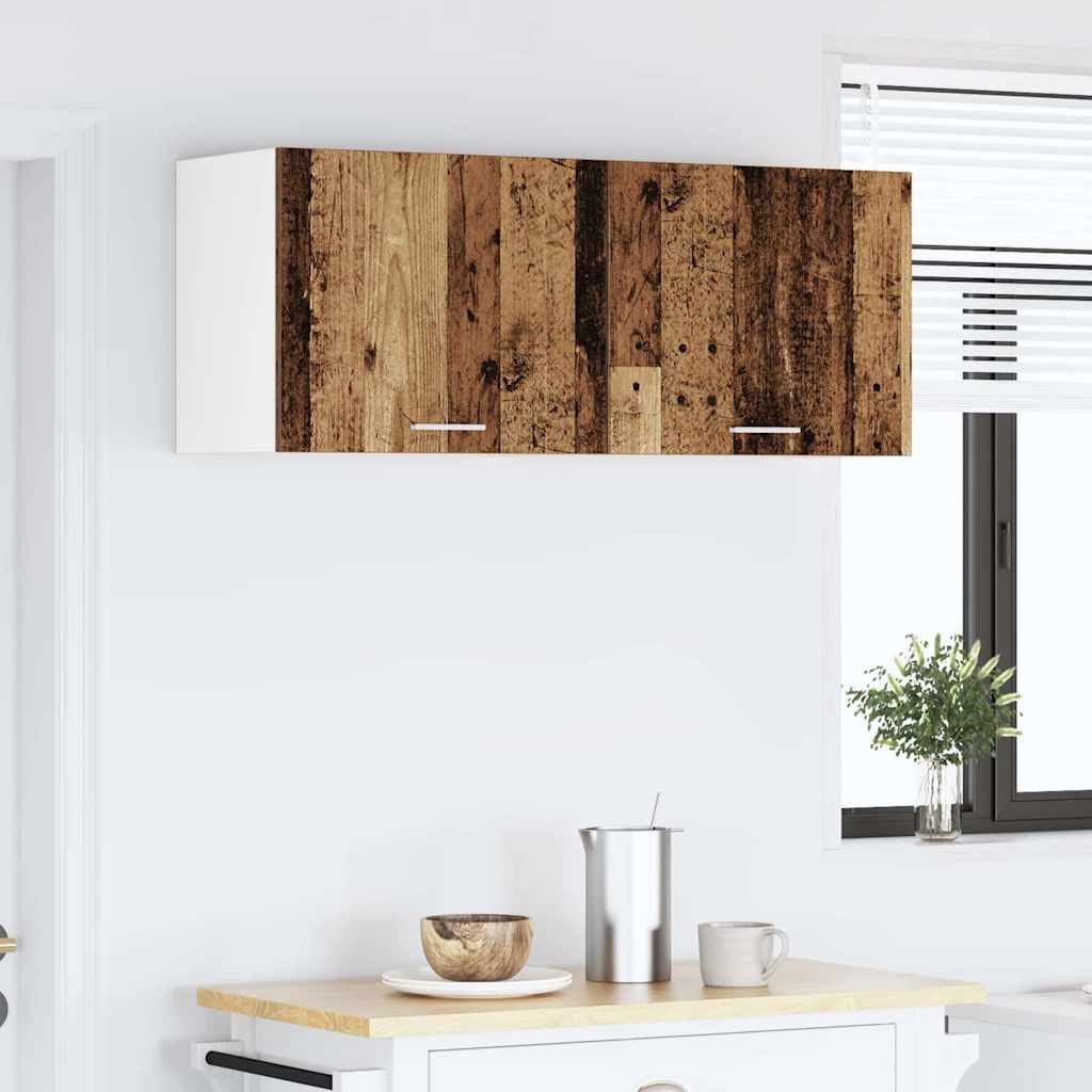 vidaXL Hängeschrank Altes Holz und Weiß 50 x 31 x 40 cm Holzwerkstoff