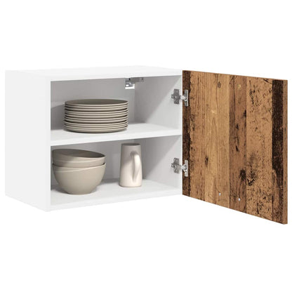 vidaXL Hängeschrank Altes Holz und Weiß 50 x 31 x 40 cm Holzwerkstoff