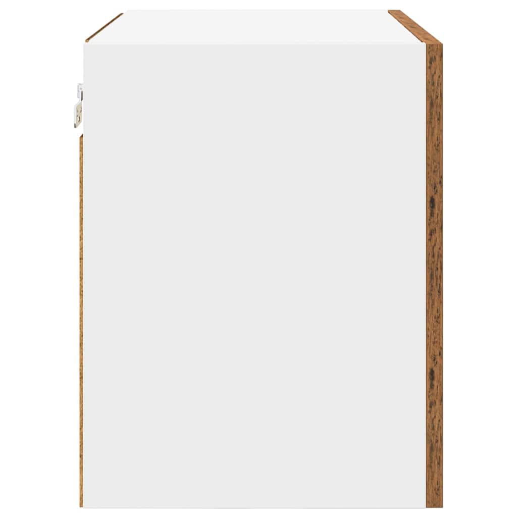vidaXL Hängeschrank Altes Holz und Weiß 50 x 31 x 40 cm Holzwerkstoff