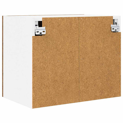 vidaXL Hängeschrank mit Tür 2 pcs Altes Holz und Weiß 50 x 31 x 40 cm