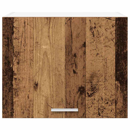 vidaXL Hängeschrank mit Tür 2 pcs Altes Holz und Weiß 50 x 31 x 40 cm