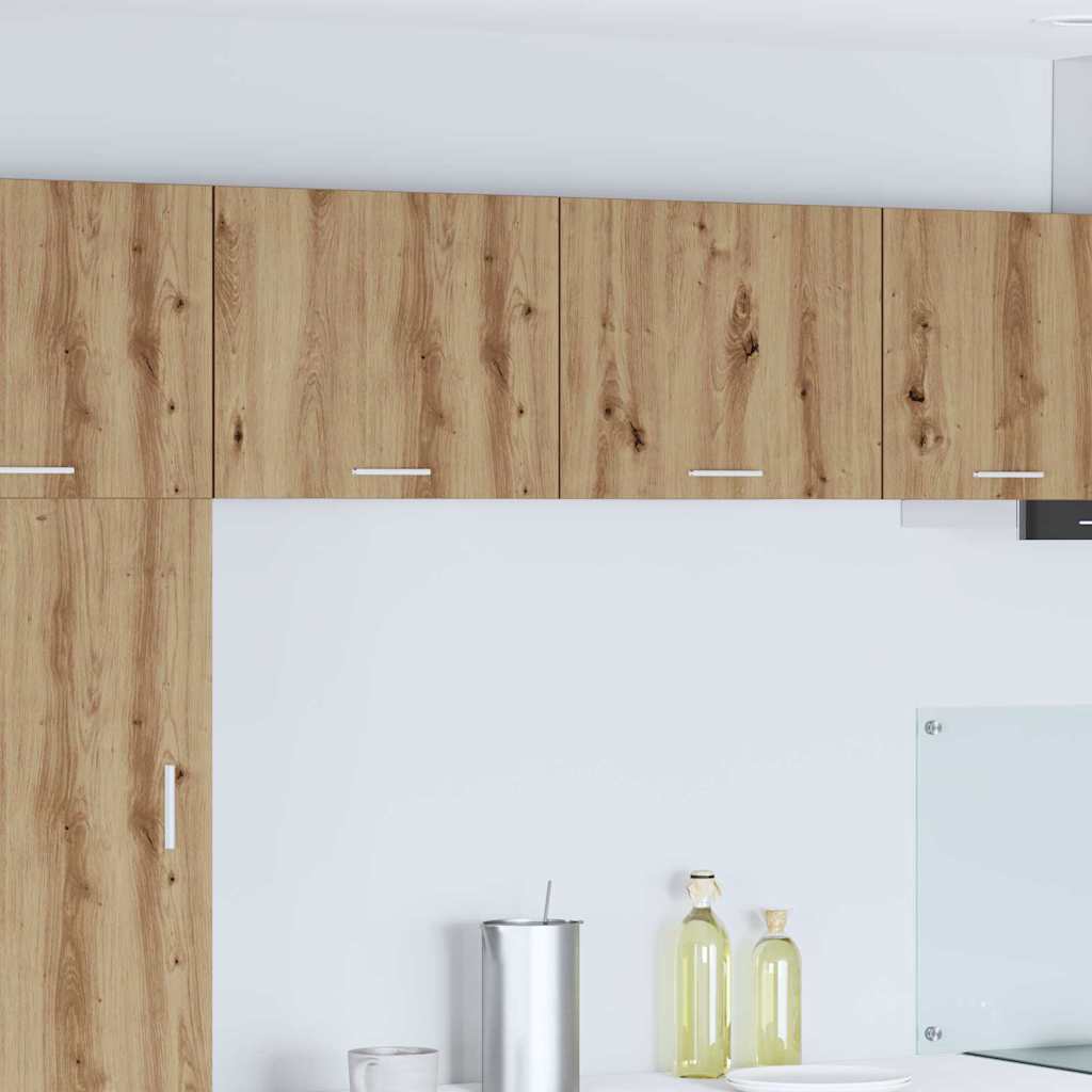 Hängeschrank 2 pcs Artisan-Eiche und Weiß 50 x 31 x 40 cm