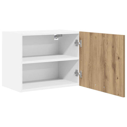 Hängeschrank 2 pcs Artisan-Eiche und Weiß 50 x 31 x 40 cm