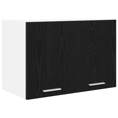 vidaXL Hängeschrank 2 pcs Schwarze Eiche und Weiß 60 x 31 x 40 cm