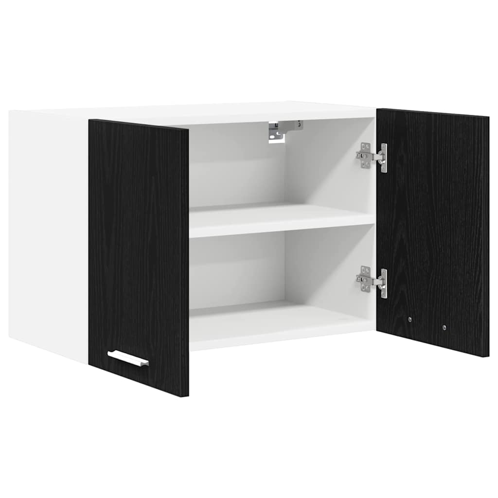 vidaXL Hängeschrank 2 pcs Schwarze Eiche und Weiß 60 x 31 x 40 cm
