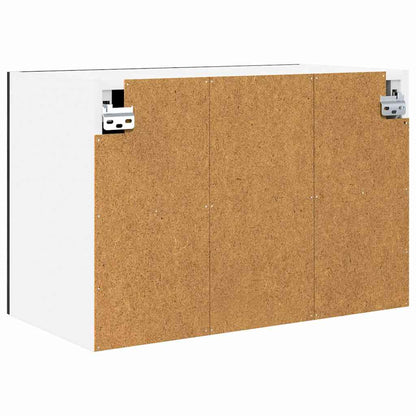 vidaXL Hängeschrank 2 pcs Schwarze Eiche und Weiß 60 x 31 x 40 cm