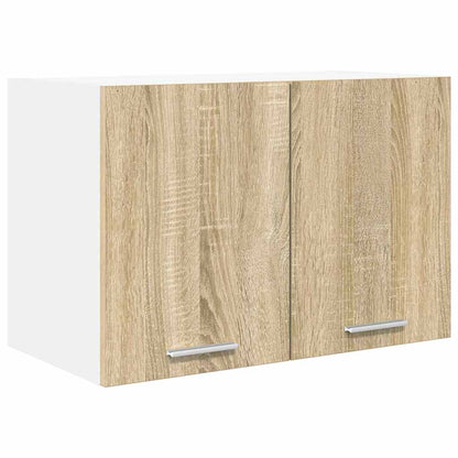 vidaXL Hängeschrank 2 pcs Sonoma-Eiche und Weiß 60 x 31 x 40 cm