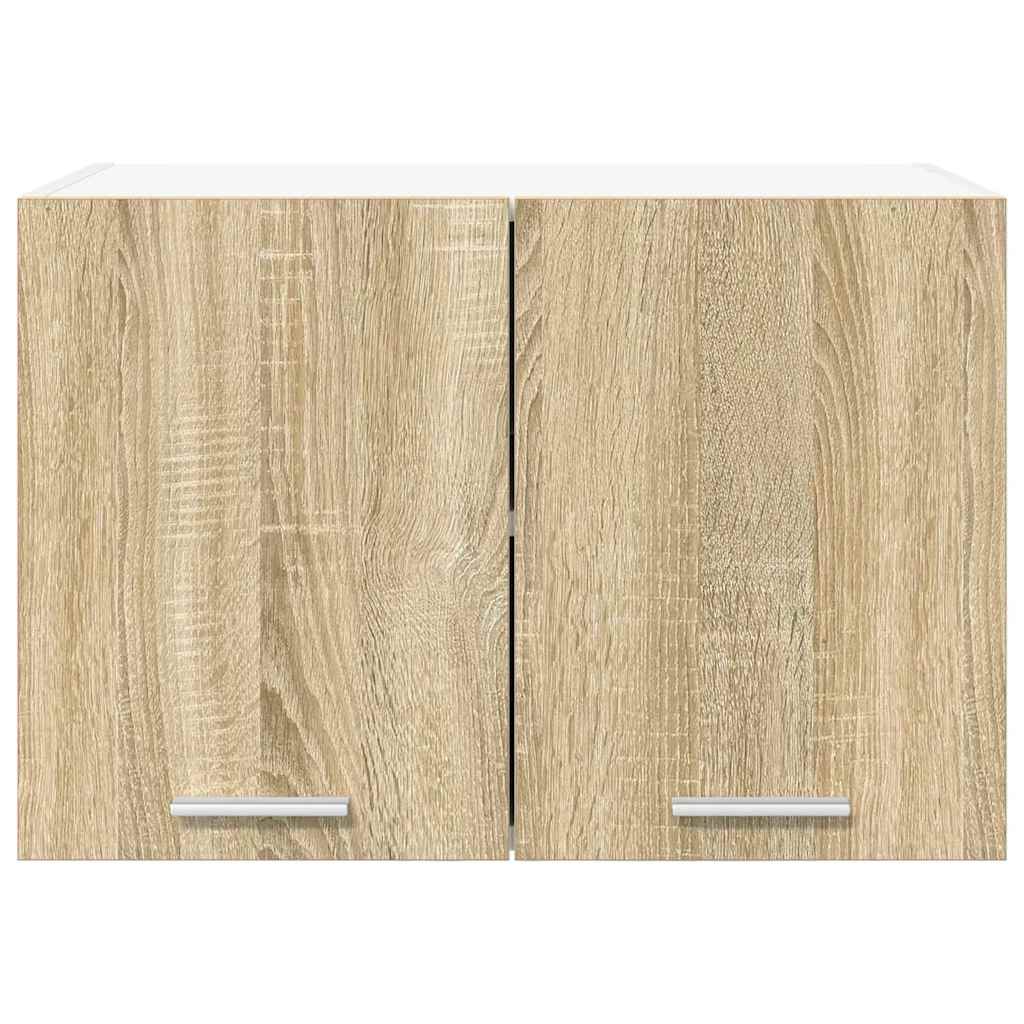 vidaXL Hängeschrank 2 pcs Sonoma-Eiche und Weiß 60 x 31 x 40 cm