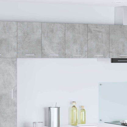 vidaXL Hängeschrank mit Tür 2 pcs Betongrau und Weiß 60 x 31 x 40 cm