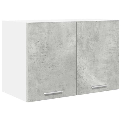 vidaXL Hängeschrank mit Tür 2 pcs Betongrau und Weiß 60 x 31 x 40 cm