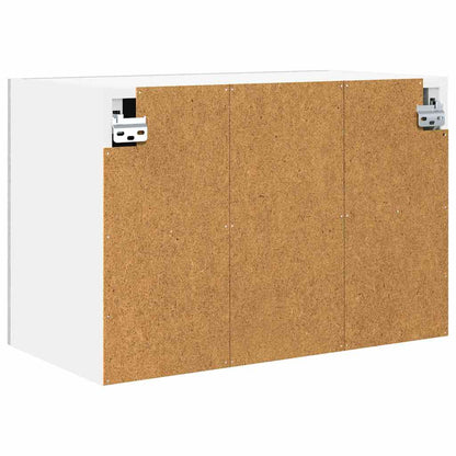 vidaXL Hängeschrank mit Tür 2 pcs Betongrau und Weiß 60 x 31 x 40 cm