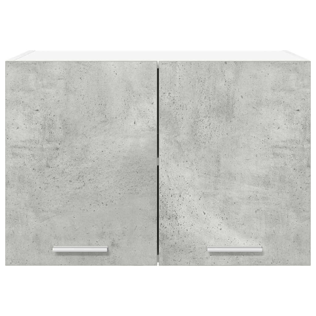 vidaXL Hängeschrank mit Tür 2 pcs Betongrau und Weiß 60 x 31 x 40 cm