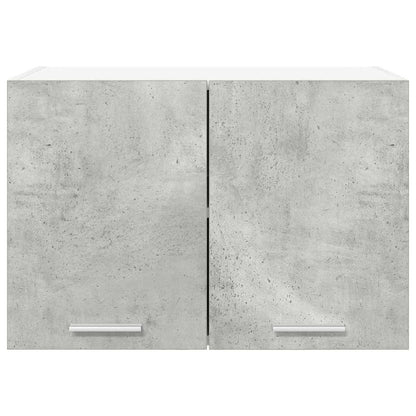 vidaXL Hängeschrank mit Tür 2 pcs Betongrau und Weiß 60 x 31 x 40 cm