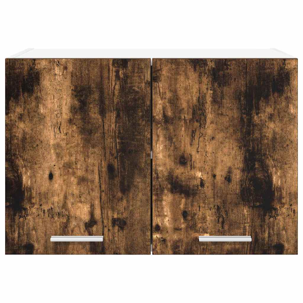 Hängeschrank mit Tür Geräucherte Eiche und Weiß 60 x 31 x 40 cm