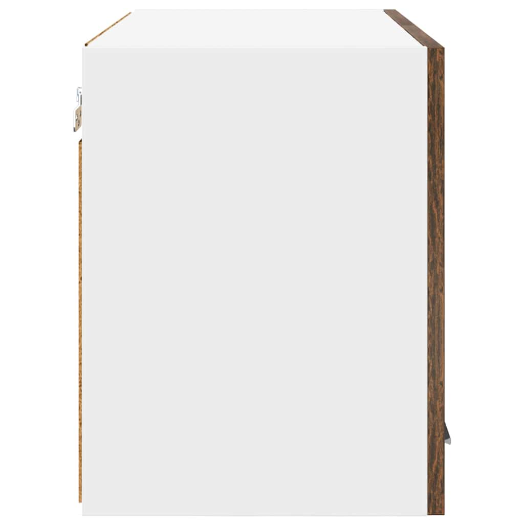 vidaXL Hängeschrank 2 pcs Geräucherte Eiche und Weiß 60 x 31 x 40 cm