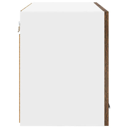 vidaXL Hängeschrank 2 pcs Geräucherte Eiche und Weiß 60 x 31 x 40 cm