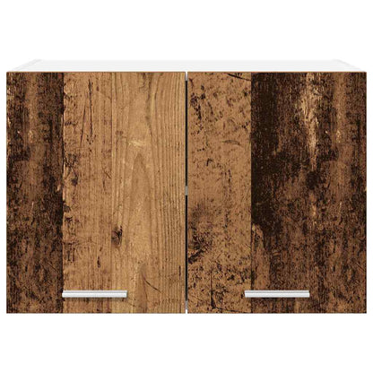 vidaXL Hängeschrank mit Tür 2 pcs Altes Holz und Weiß 60 x 31 x 40 cm