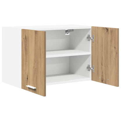 vidaXL Hängeschrank 2 pcs Artisan-Eiche und Weiß 60 x 31 x 40 cm