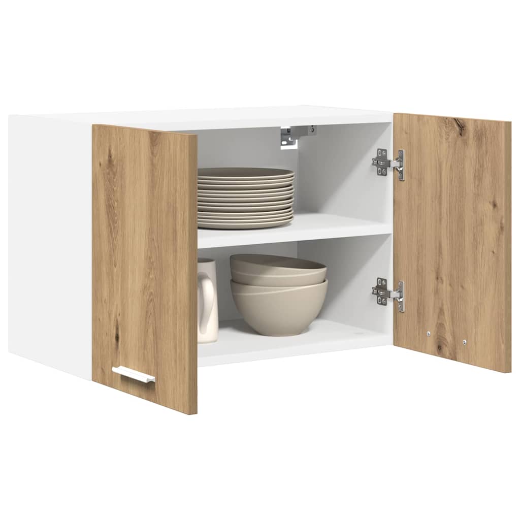 vidaXL Hängeschrank 2 pcs Artisan-Eiche und Weiß 60 x 31 x 40 cm