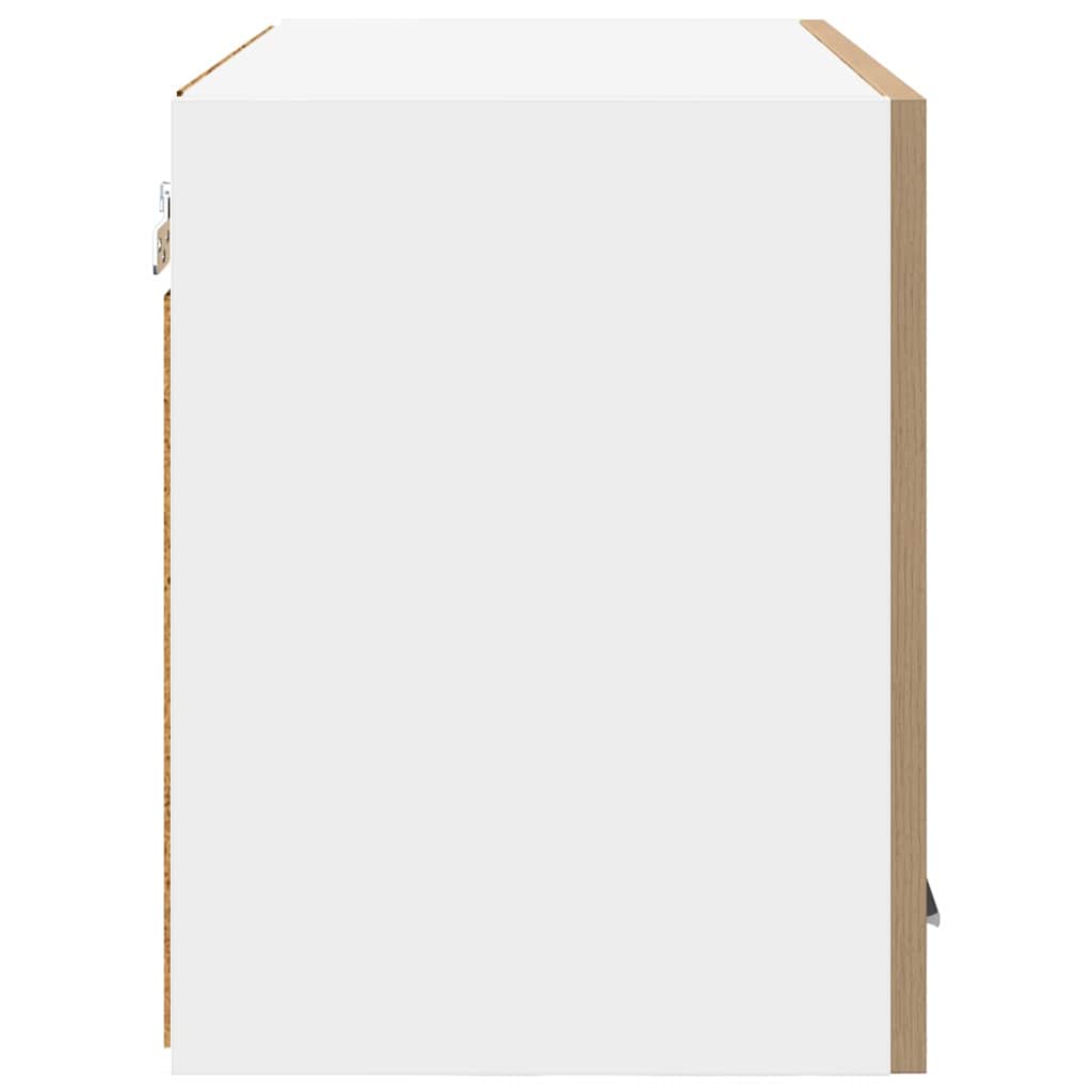 vidaXL Hängeschrank 2 pcs Artisan-Eiche und Weiß 60 x 31 x 40 cm