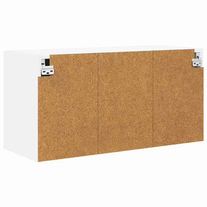 vidaXL Hängeschrank mit Speicher Weiß 80 x 31 x 40 cm Holzwerkstoff