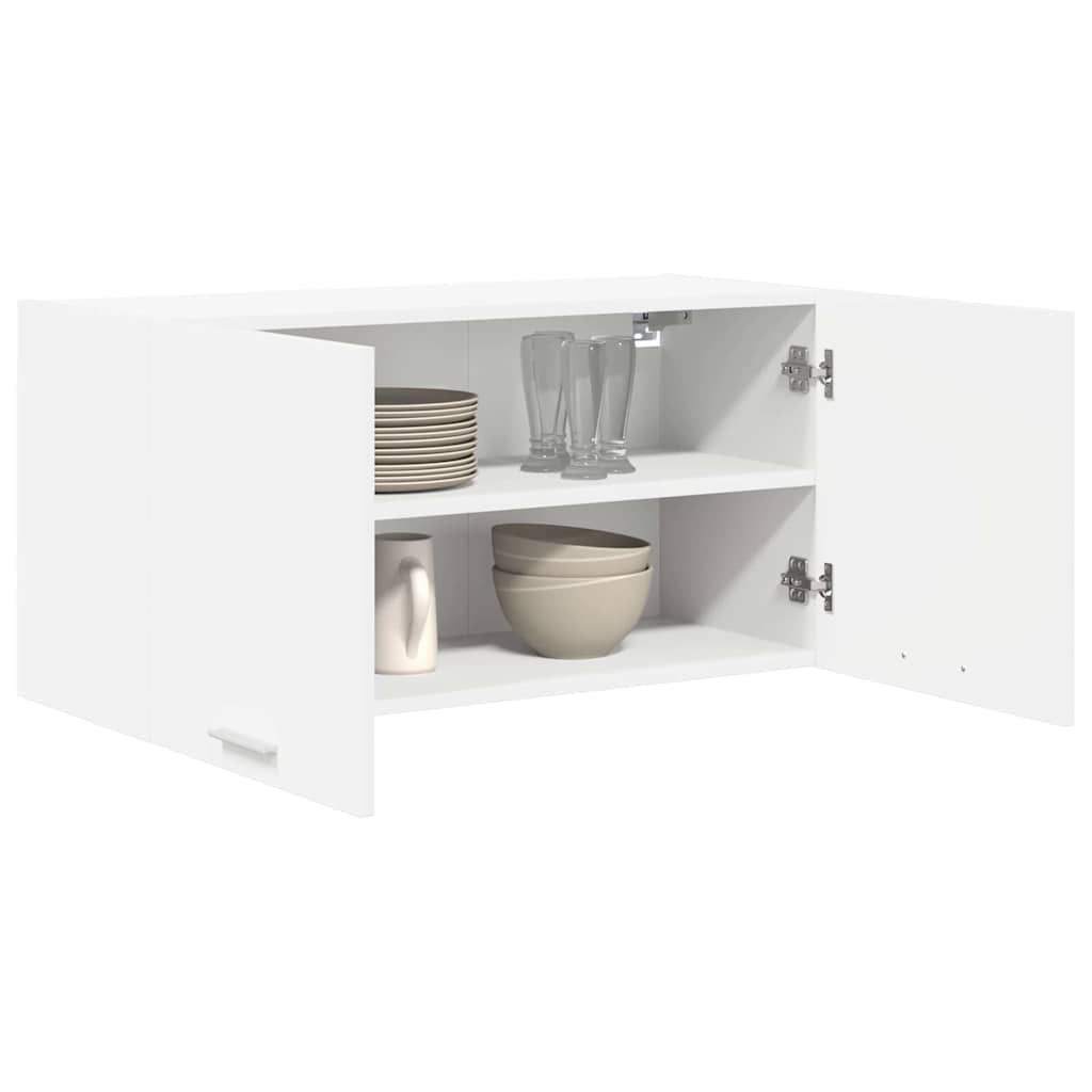 vidaXL Hängeschrank mit Speicher Weiß 80 x 31 x 40 cm Holzwerkstoff