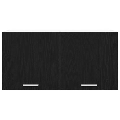 vidaXL Hängeschrank Schwarz Eichen-Optik 80 x 31 x 40 cm Holzwerkstoff