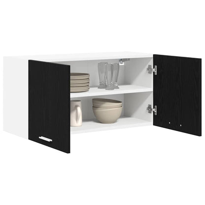 vidaXL Hängeschrank Schwarz Eichen-Optik 80 x 31 x 40 cm Holzwerkstoff
