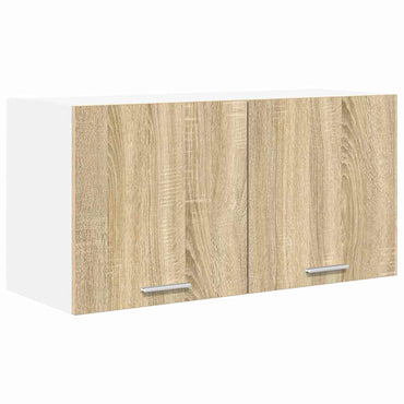 vidaXL Hängeschrank mit Tür Sonoma-Eiche 80 x 31 x 40 cm Holzwerkstoff