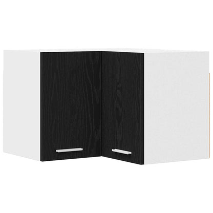 Hängeschrank Schwarze Eiche und Weiß 57 x 57 x 40 cm