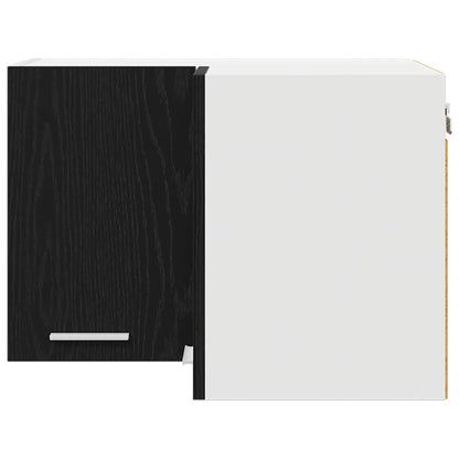 Hängeschrank Schwarze Eiche und Weiß 57 x 57 x 40 cm