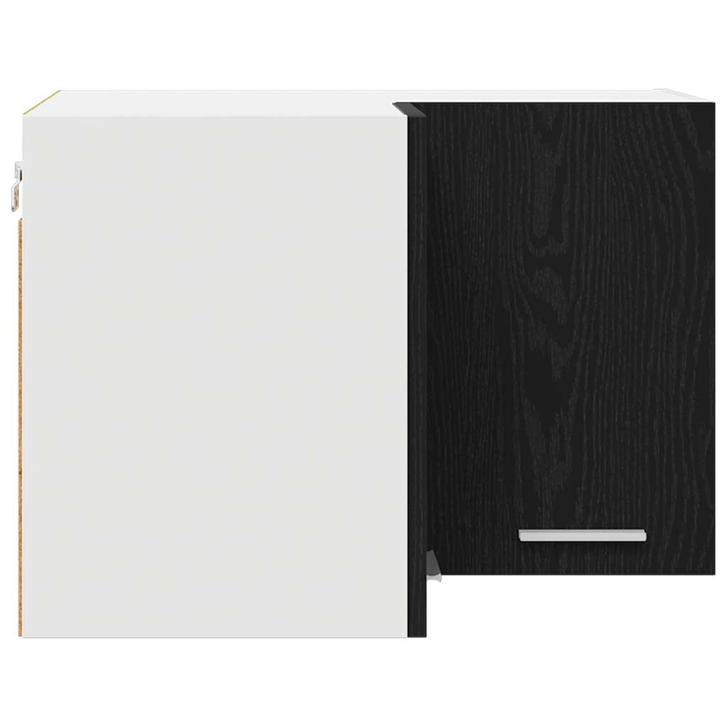 Hängeschrank Schwarze Eiche und Weiß 57 x 57 x 40 cm