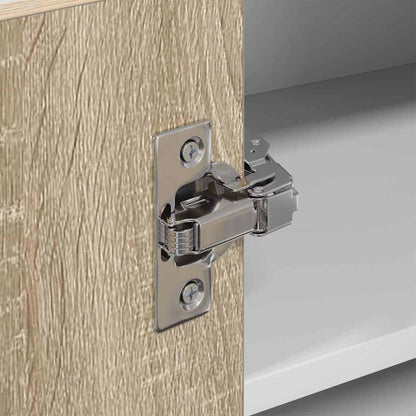 vidaXL Hängeschrank mit Speicher Sonoma-Eiche und Weiß 57 x 57 x 40 cm