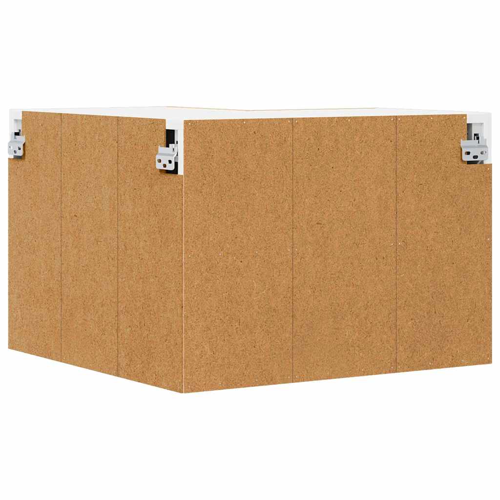 vidaXL Hängeschrank mit Speicher Sonoma-Eiche und Weiß 57 x 57 x 40 cm
