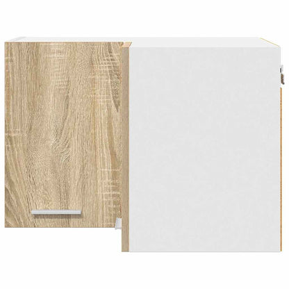 vidaXL Hängeschrank mit Speicher Sonoma-Eiche und Weiß 57 x 57 x 40 cm