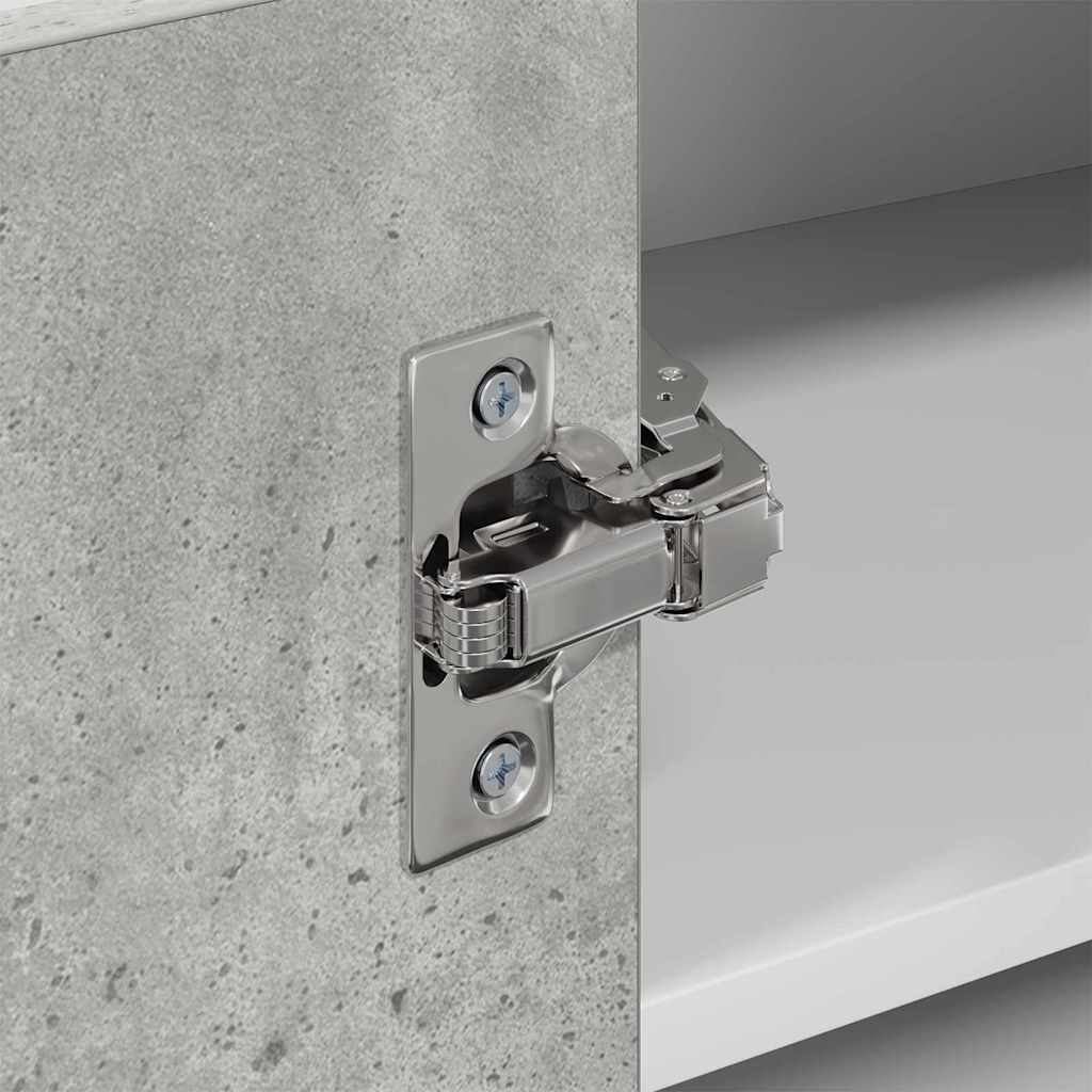 vidaXL Hängeschrank Betongrau und Weiß 57 x 57 x 40 cm Holzwerkstoff