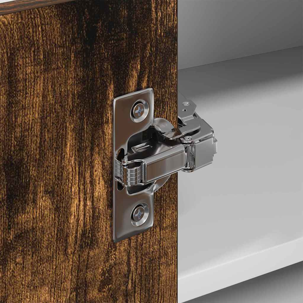 Hängeschrank Geräucherte Eiche und Weiß 57 x 57 x 40 cm