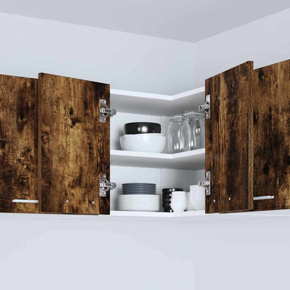 Hängeschrank Geräucherte Eiche und Weiß 57 x 57 x 40 cm