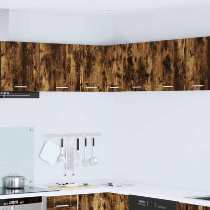 Hängeschrank Geräucherte Eiche und Weiß 57 x 57 x 40 cm