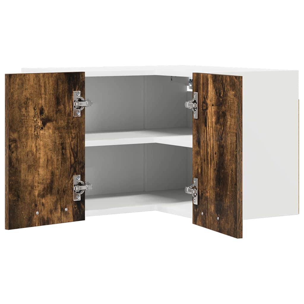 Hängeschrank Geräucherte Eiche und Weiß 57 x 57 x 40 cm