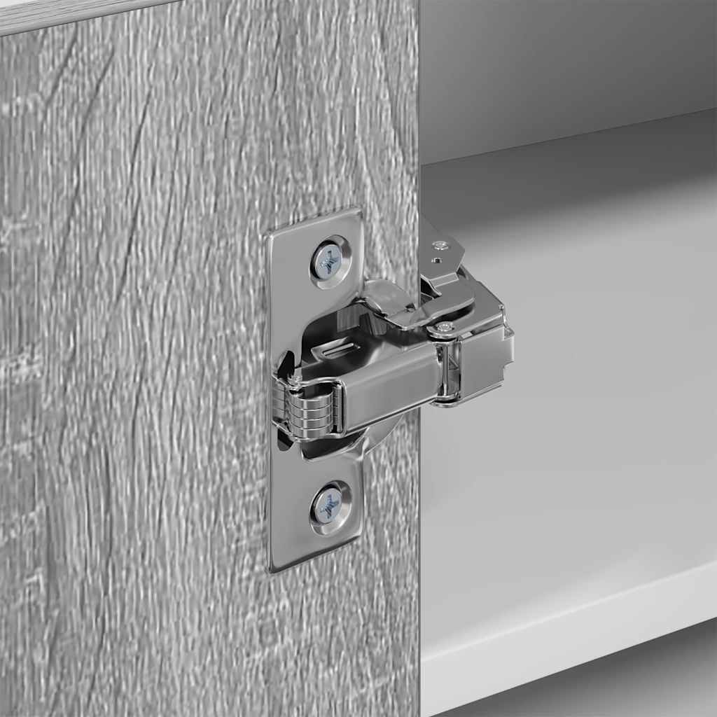 vidaXL Hängeschrank Grau Sonoma und Weiß 57 x 57 x 40 cm Holzwerkstoff