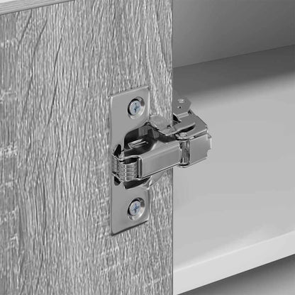 vidaXL Hängeschrank Grau Sonoma und Weiß 57 x 57 x 40 cm Holzwerkstoff